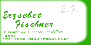 erzsebet fischner business card